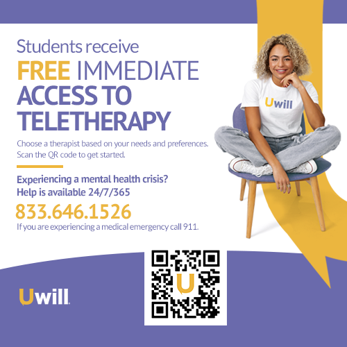 Uwill Teletherapy Services Available Over Winter Break